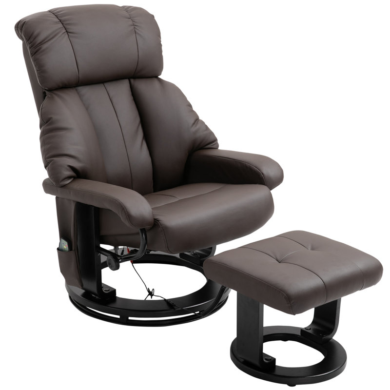 Ebern Designs Reclining Massage Chair with Ottoman & Reviews Wayfair